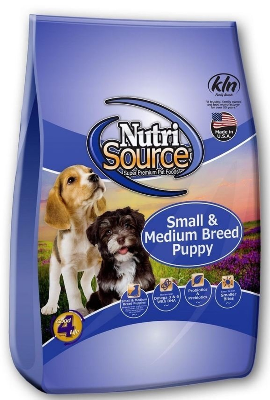 nutrisource small and medium breed puppy food