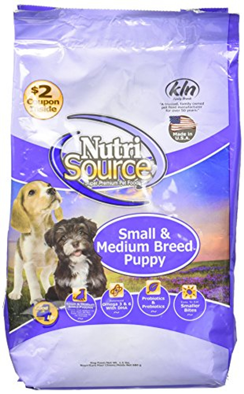 nutrisource small and medium breed puppy