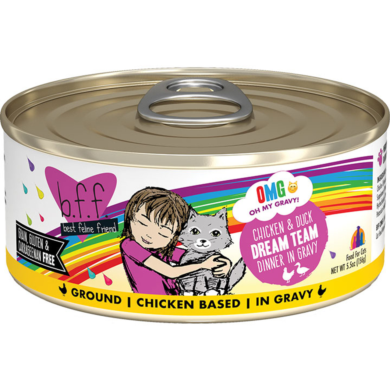 Weruva BFF PLAY Checkmate Chicken Dinner in a Hydrating Puree Pate Wet Cat  Food, (12) 2.8 oz Cans