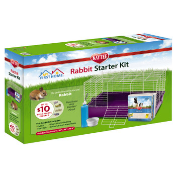 Kaytee My First Home Rabbit Starter Kit 30"x 18" x 16.5"