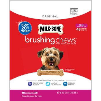 Milk-Bone Brushing Chews Dog Treat Original XS 5-24lb 48ct