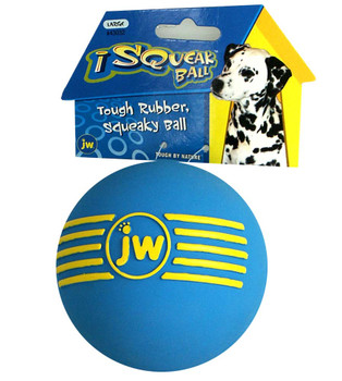 JW Pet iSqueak Ball Dog Toy Assorted LG