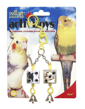 JW Pet ActiviToy Dice Bird Toy Multi-Color SM/MD