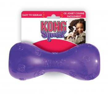 KONG Squeezz Dumbbell Dog Toy Assorted LG