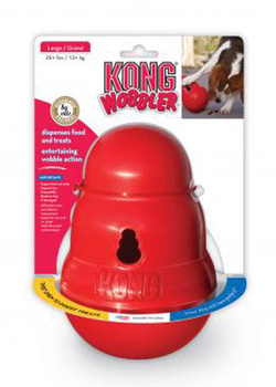 KONG Rewards Wally Dog Treat Dispenser Toy Blue/Red MD/LG