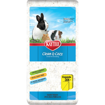 Kaytee Clean & Cozy White Small Animal Pet Bedding 24.6 Liters