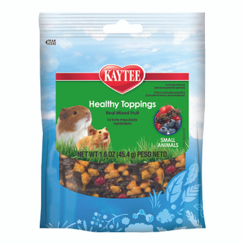 Kaytee Healthy Toppings Mixed Fruit Treat for Small Animals 1.6 oz