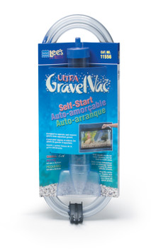 Lees Ultra GravelVac Self-Start Gravel Vacuum Cleaner with Nozzle & Clip 2in X 10in MD