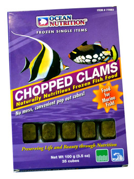 Ocean Nutrition Chopped Clams Frozen Fish Food 3.5 oz SD-5