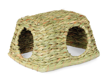 Prevue Grass Hut for Small Animals Natural/Mat Green MD