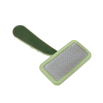 Safari Dog Soft Slicker Brush Light Green/Dark Green MD