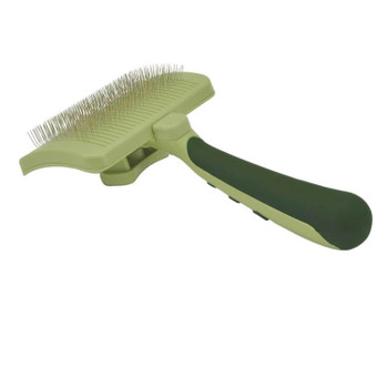Safari Dog Self-Cleaning Slicker Brush Light Green/Dark Green LG