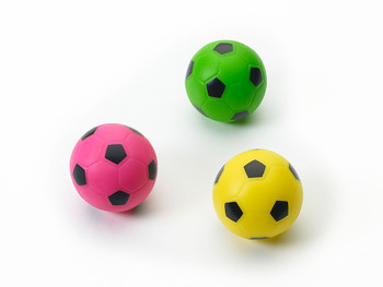 Ethical Pet Spot Sensory Ball 3.25 inch Colorful Rubber Squeaker Toy for  Dogs