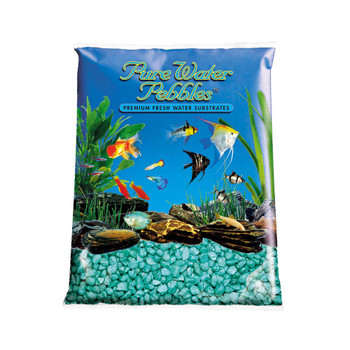 Pure Water Pebbles Premium Fresh Water Frosted Aquarium Gravel Emerald Green 6/5 lb