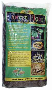 Zoo Med Forest Floor Natural Cypress Mulch Bedding Substrate Brown 24 qt