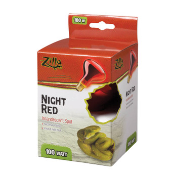 Zilla Incandescent Spot Bulbs Night Red 100 Watts