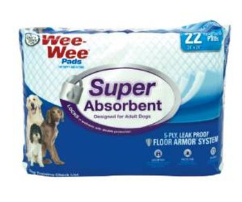 Four Paws Wee Wee Pads Super Absorbent {L-2} 22ct 24"x24" 045663971137