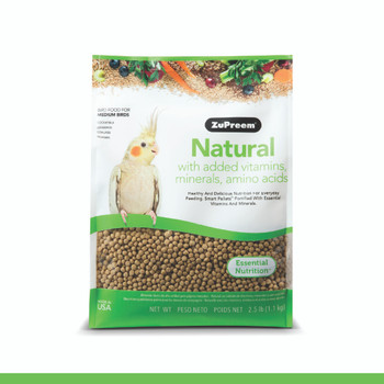 ZuPreem Natural Bird Food Cockatiels 2.5 lb