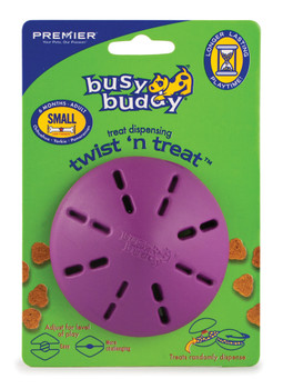 Busy Buddy Twist n Treat Toy Purple SM