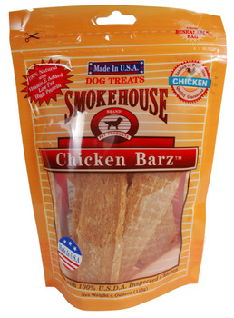 Smokehouse USA Made Chicken Barz Dog Treat 4 oz