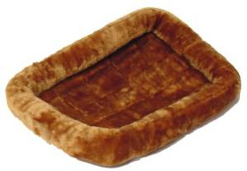 Midwest Quiet Time Pet Bed - Plush Fur Cinnamon - 24" {L+1} 277187 027773005070