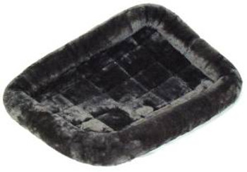 Midwest Quiet Time Pet Bed - Plush Fur Pearl Gray - 48" {L+1} 277185 027773005377