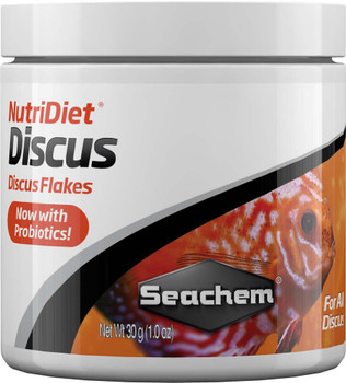 Seachem NutriDiet Discus Flakes Fish Food 1 oz