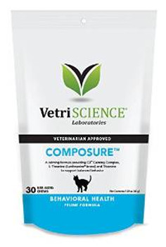Vetriscience Composure Behavioral Health Chews For Cats-30 Count-{L+x} 026664278135