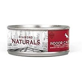Diamond Naturals Indoor Cat Hairball Control Dinner for Adult Cats 24/5.  5 oz {L-1}419085 074198612772