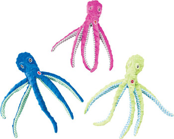 Skinneeez Extreme Dog Toy Octopus Assorted 16 in
