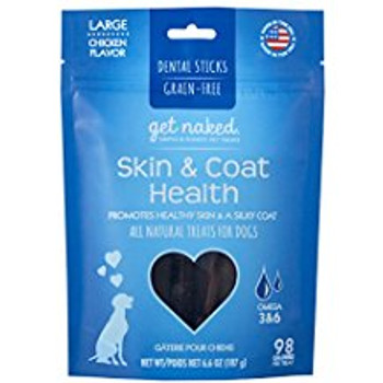 Get Naked Skin & Coat Health Dental Sticks Are Grain Free Treats Formulated With A Blend Of Omega 3 And Omega 6 Fatty Acids To Promote And Maintain The Health Of Your Dog  Skin And Coat..&#13;&#10;&#13;&#10;just Like You, Your Dog Needs Balanced Nutri