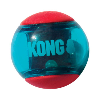 KONG Squeezz Action Ball Dog Toy Red LG