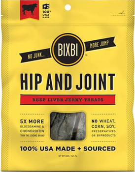 Bixbi Hip And Joint Chicken Breast Jerky Dog Treats-5-oz-{L+x} 091037018083