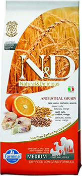 your Dog Deserves The Best Scientifically Proven Food To Maintain A Healthy Weight. Farmina N&amp;d Natural And Delicious Ancestral Grain Wild Cod &amp; Orange Recipe Dry Dog Food Does Not Contain Any Gmos Or Glutens Of Any Kind And Only Contain Natura