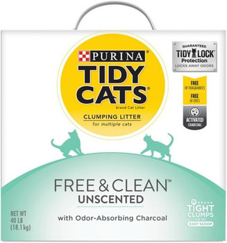 Tidy Cats Free & Clean Litter Box 40lb {L-1}702122 070230168757