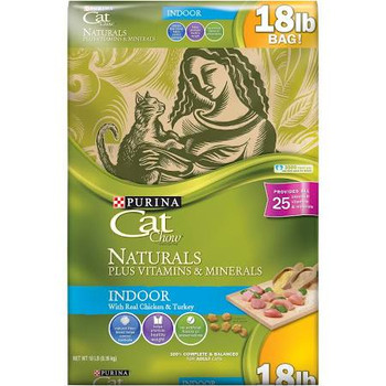 Purina Cat Chow Naturals Indoor Plus Vitamins - Minerals Provides Wholesome, Natural Nutrition Suited To The Unique Needs Of Your Cats Indoor Lifestyle. Made With Real Chicken And Turkey, And Without Any Added Artificial Flavors And Preservatives, This Dr