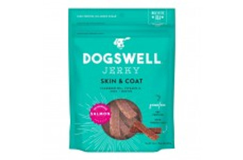 Dogswell Skin & Coat Grain Free Salmon Jerky 10z {L+1} 842225 693804292377