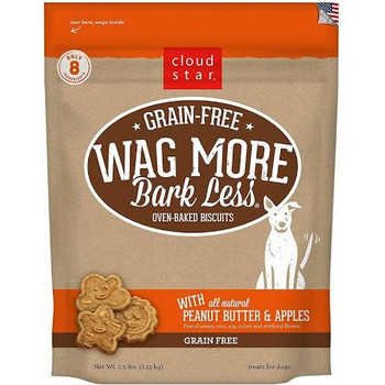 Waggin More Dog Grain Free Peanut Butter & Apples 2.5lb {L-x} 693804785046