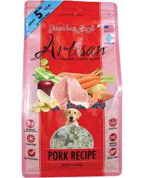 Grandma Lucy's Artisan Grain Free Pork Freeze Dried Dog Food-1-lb-{L-tx} 884308731060