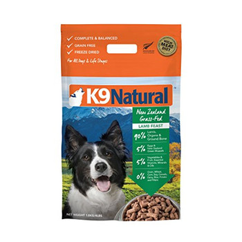K9 Natural Dog Freeze-dried Lamb 4lb {L-x} 9421900779147