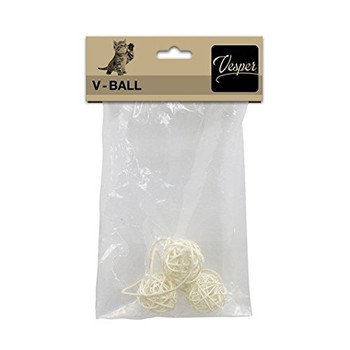 Hagen Vesper V-ball 1.6 In, 3 Pk With String, White 52186 022517521861