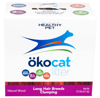 Okocat Litter Natural Wood Long Hair Breeds Clumping Cat Litter 14.8 lb