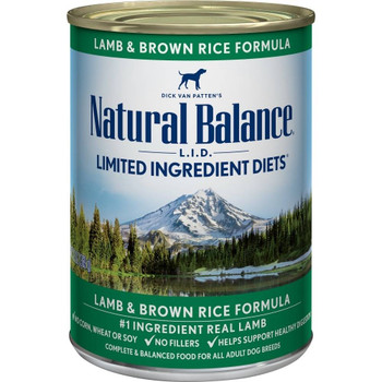 Made For Adult Pups, Natural Balance L.i.d. Limited Ingredient Diets Lamb And Brown Rice Formula Canned Dog Food Is Packed With High Quality And Holistic Nutrition! With Very Minimal Ingredients, This Recipe Is Great For Those Who Have Sensitivities O