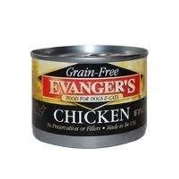 Evangers Grain Free Chicken Canned Dog And Cat Food-6-oz, Case Of 24-{L+1} 077627311031