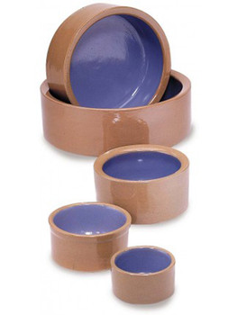 Spot Stoneware Crock Dog Bowl Blue 4.75 in