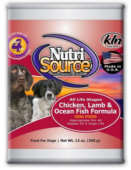TUFFY'S NutriSource Dog Chicken/Lamb/Fish Can 12/13OZ {L+1} 131304 073893920106