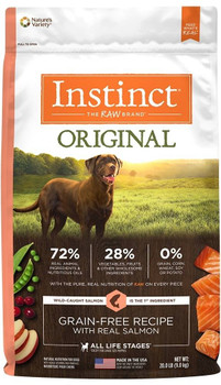 Nature's Variety Instinct Original Grain Free Recipe With Real Salmon Natural Dry Dog Food-20-lb-{L-1} 769949658160