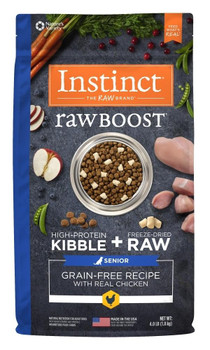 Nature's Variety Instinct Raw Boost Senior Grain Free Real Chicken Recipe Natural Dog Food-21-lb-{L-1} 769949658320