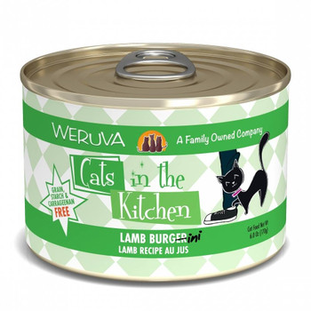 Weruva Cats In The Kitchen Lamb Burgerini Canned Cat Food-10-oz, Case Of 12-{L+x} 878408001659