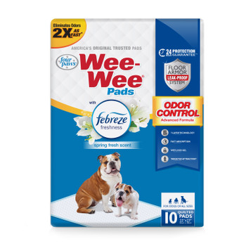 Four Paws Four Paws Wee-Wee Odor Control Dog Training Pads with Febreze Freshness 10 Count